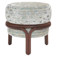 Sgabello Jelly in tessuto bianco di Objective Collection Objects for Objects+