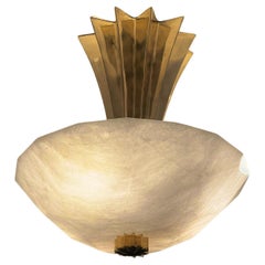 JELLY14Rock Crystal Semi Flushmount By Phoenix