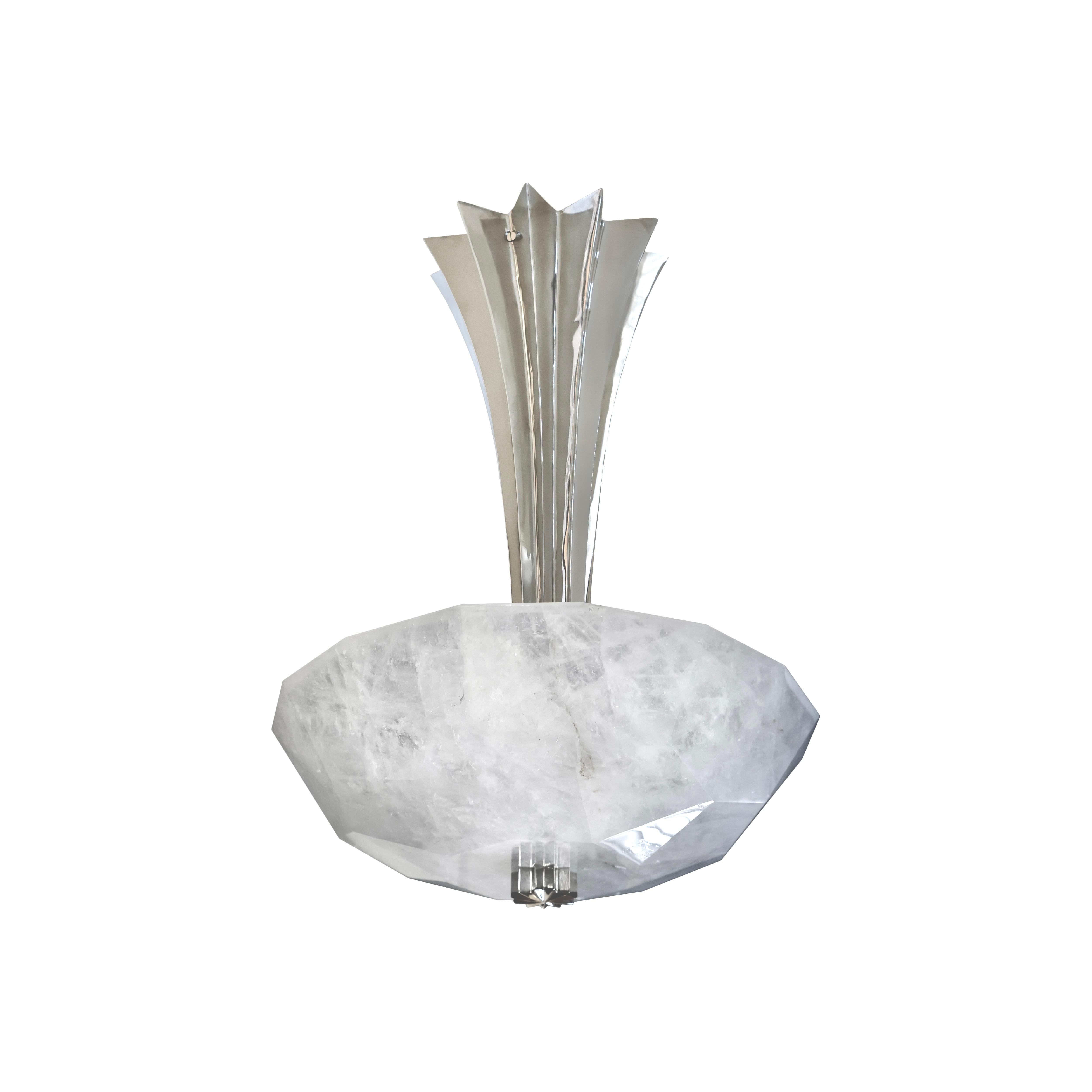 Contemporary JELLY19 Rock Crystal Fixture By Phoenix For Sale