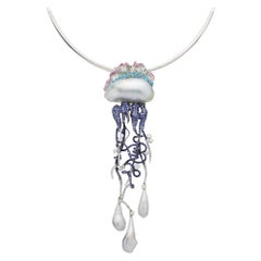 Brosche 'Qualle' Halskette von Alessio Boschi für Autore