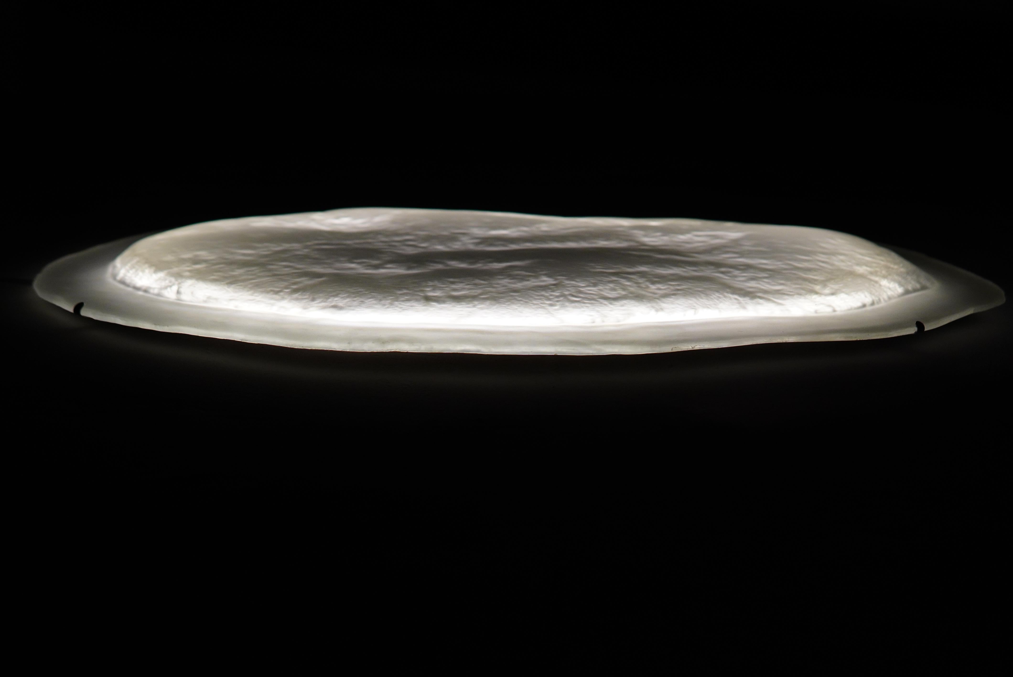 Acier inoxydable Lampe murale fille de léopard  par Fresh Glass en vente