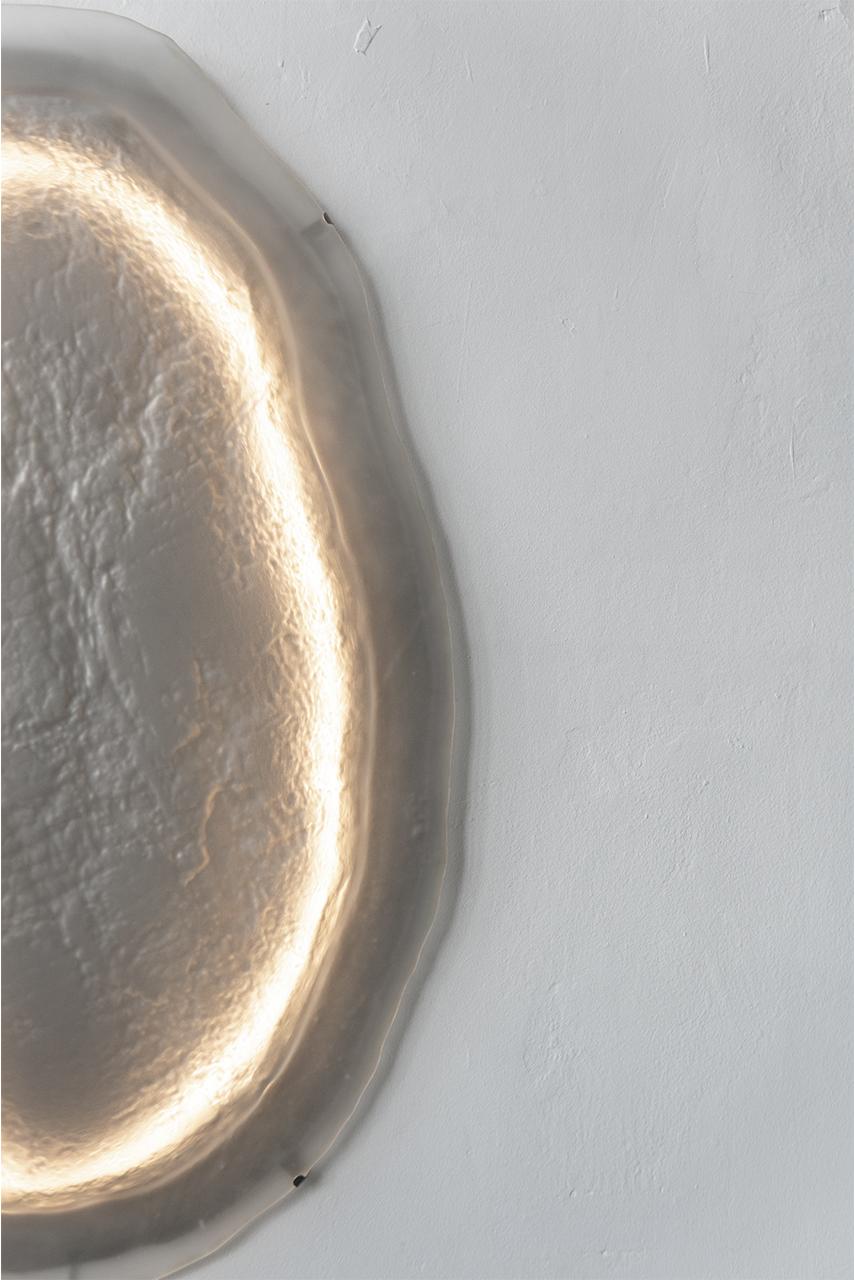 Lámpara de Pared Medusa Doble Hija  de Vidrio Fresco en venta 9