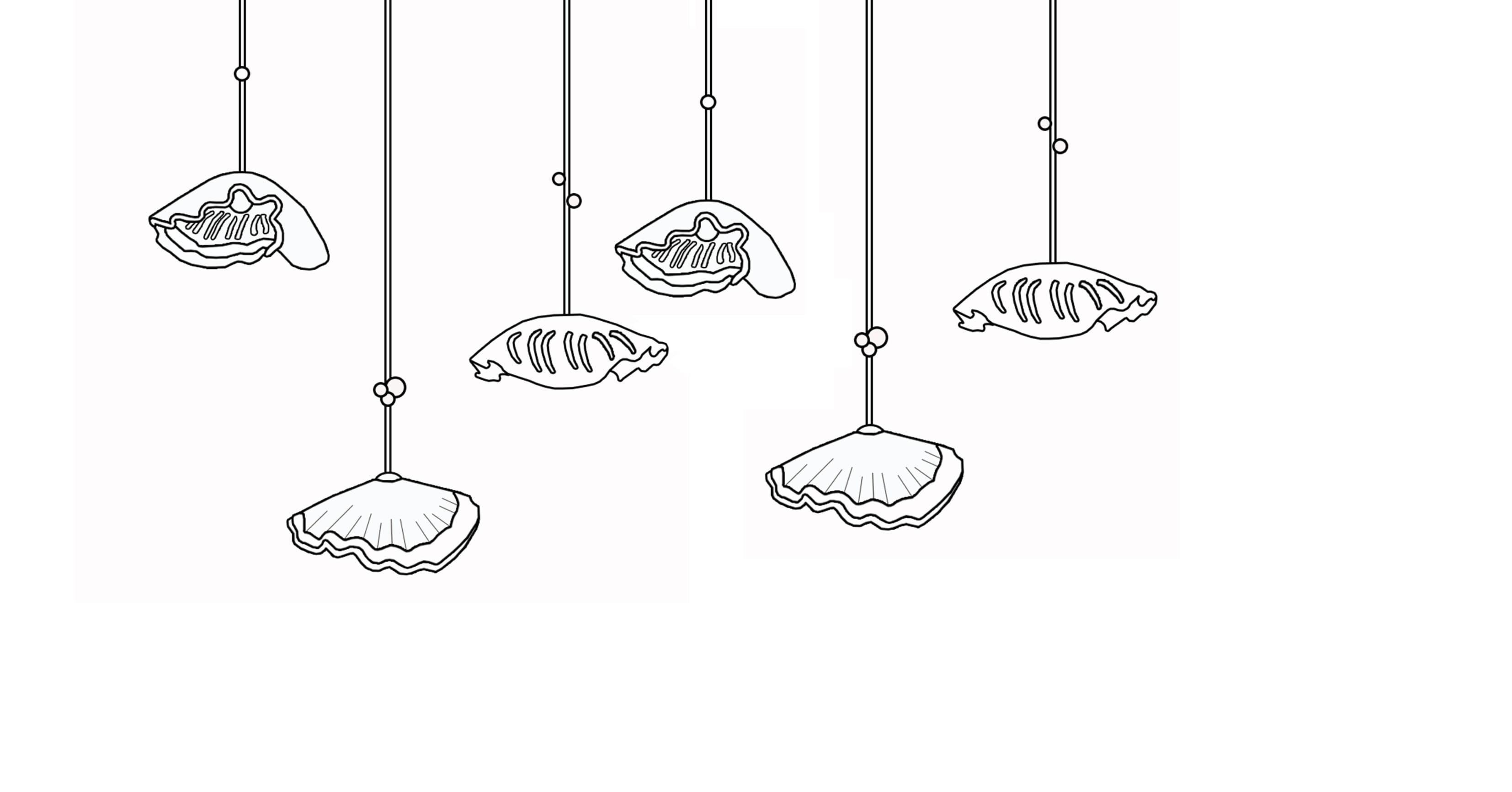 Modern Jellyfish Pendant Lamp by Sema Topaloglu For Sale