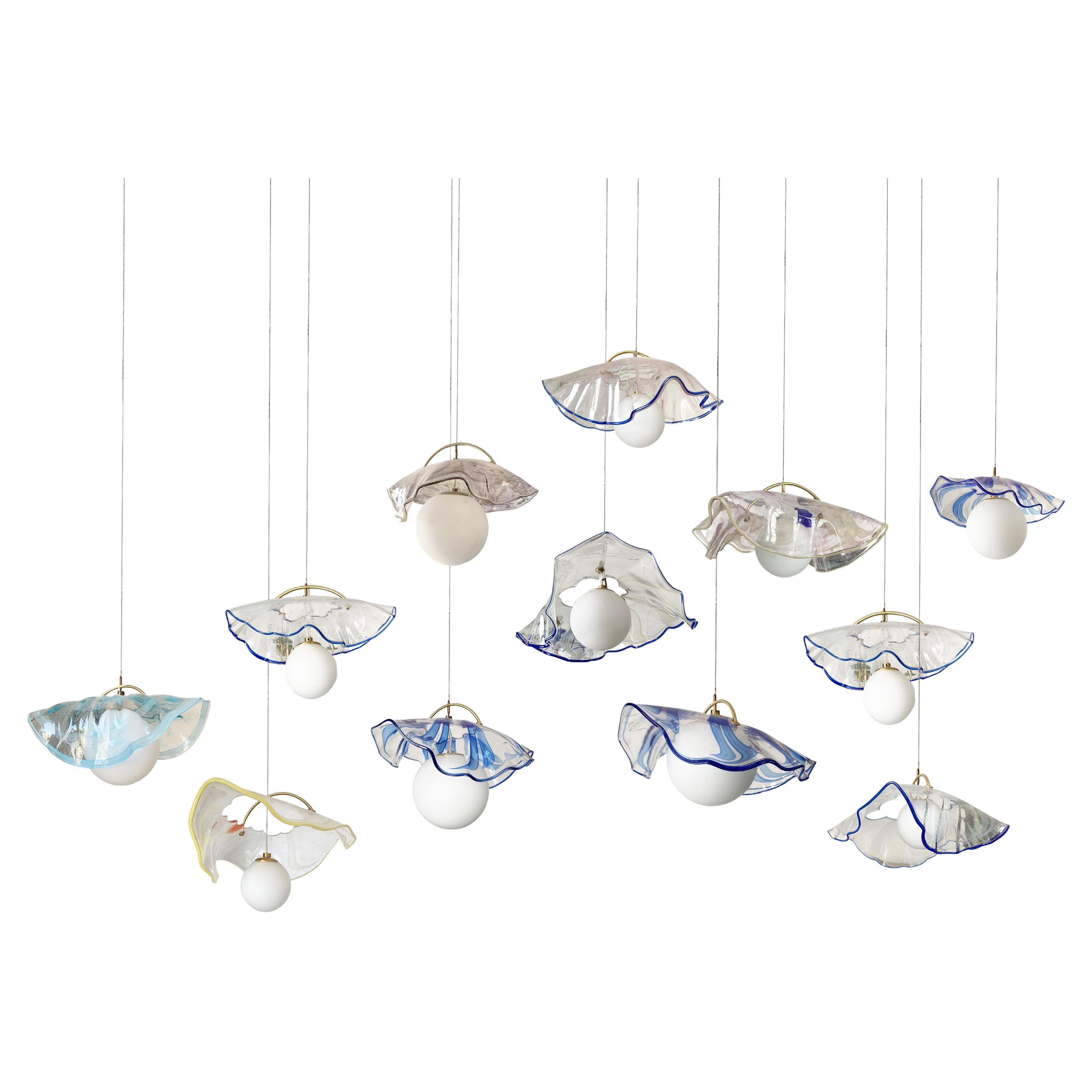 Jellyfish Pendant Lamp by Sema Topaloglu For Sale