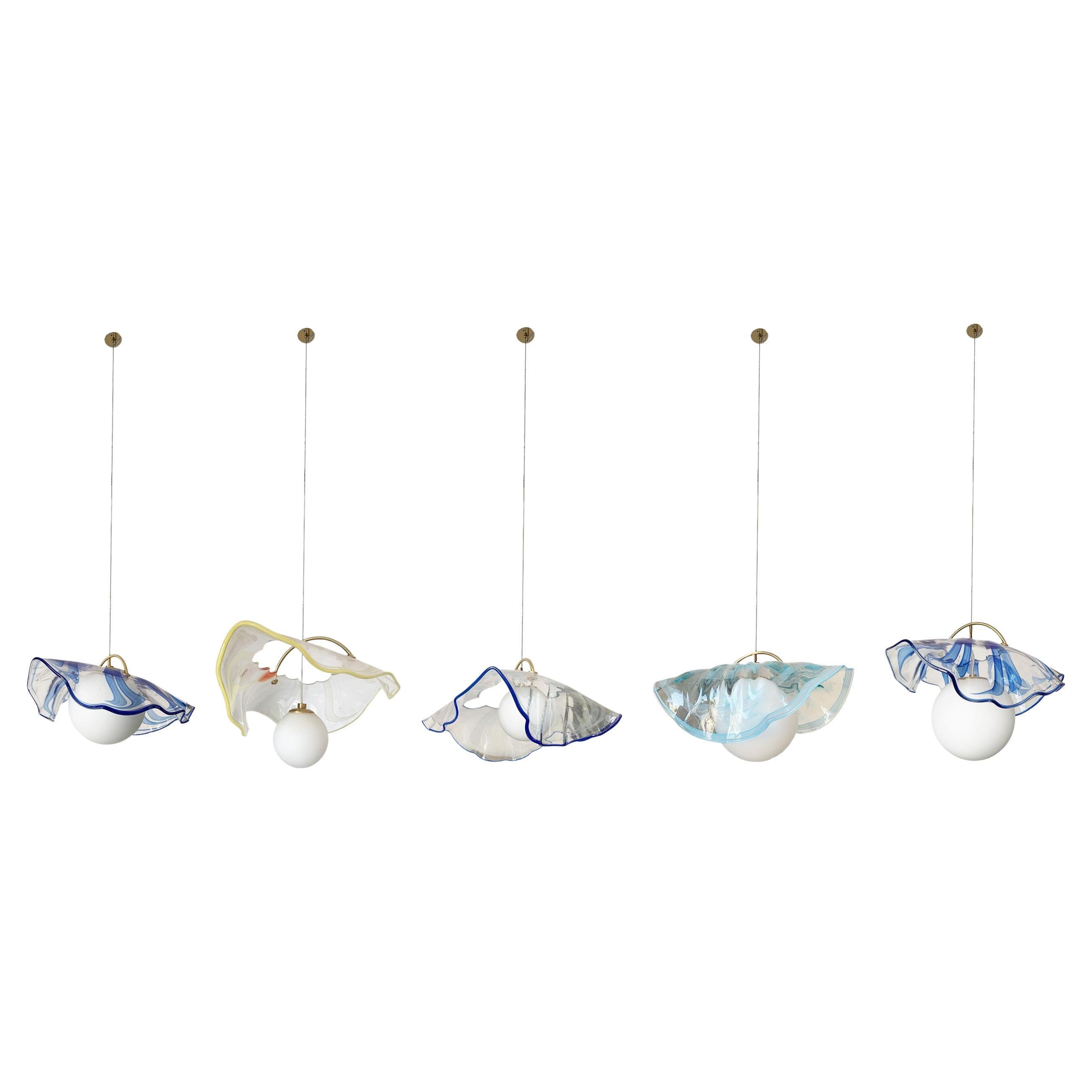 Jellyfish Pendant Lamp by Sema Topaloglu For Sale