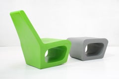 Jellyfish Rocking Chair & Ottoman or Table by Wiel Arets for Quinze & Milan