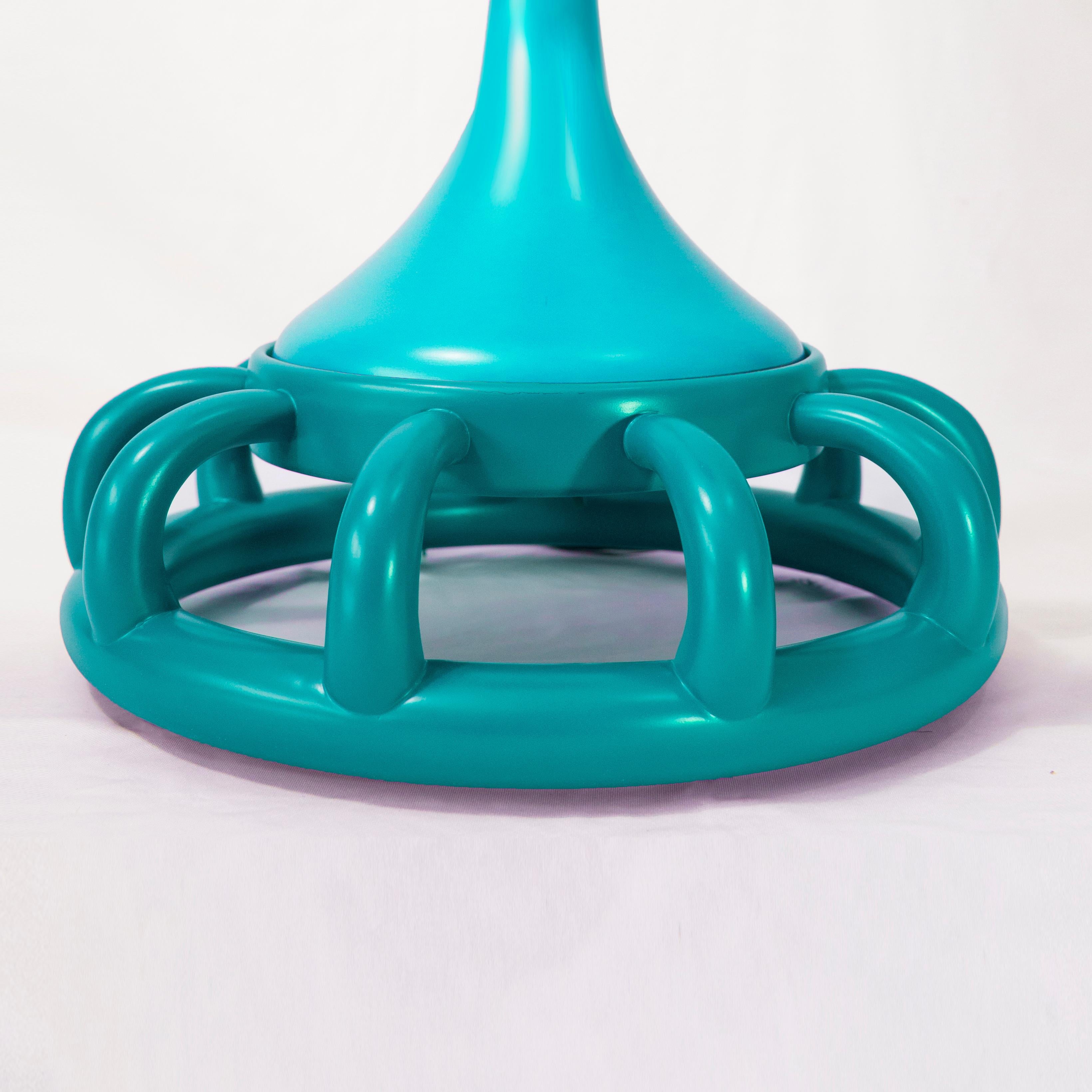 Post-Modern Jellyfish Turquoise Colourful Floor Lamp For Sale