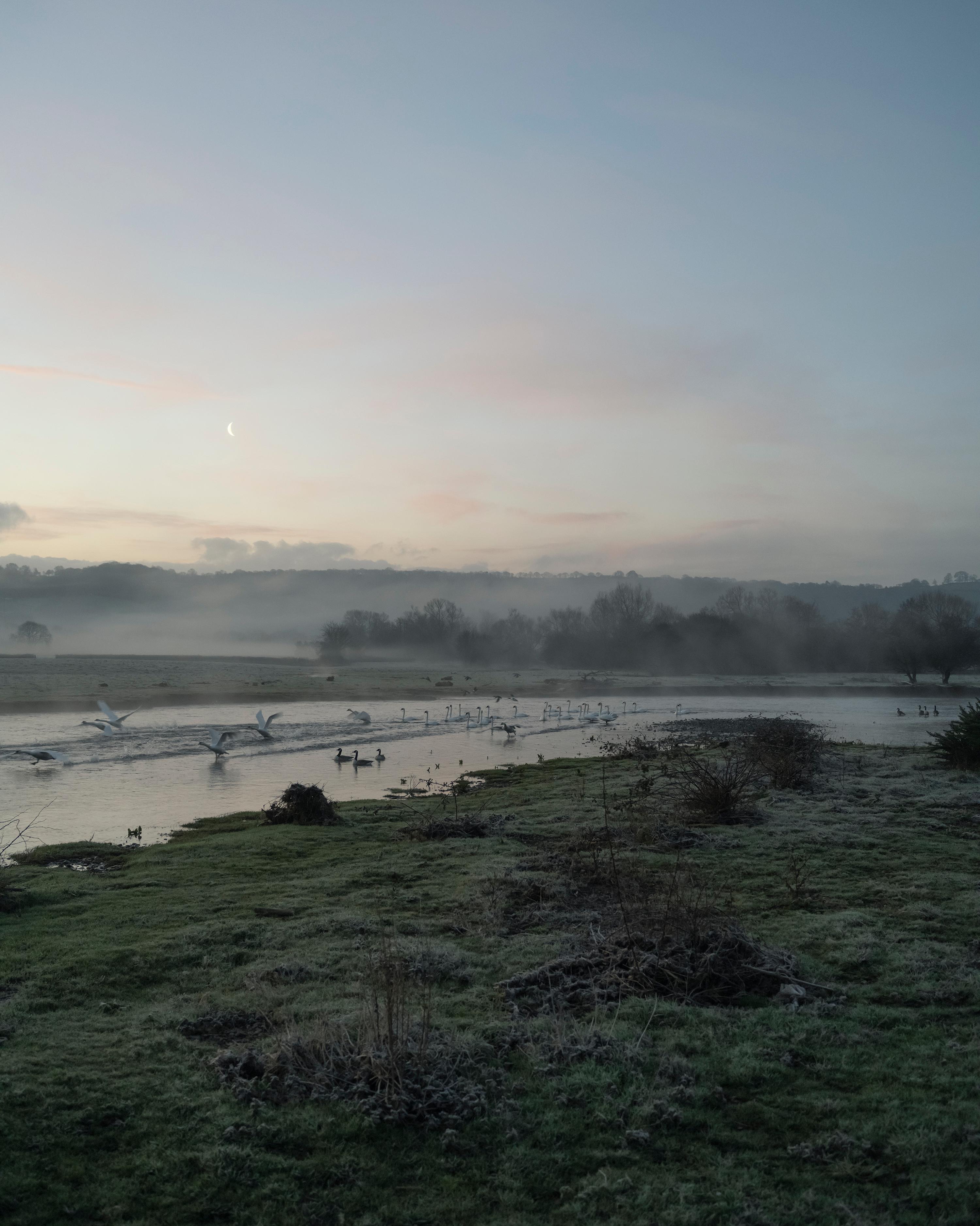 Jem Southam Landscape Photograph – 07:36:39 26 Februar 2022