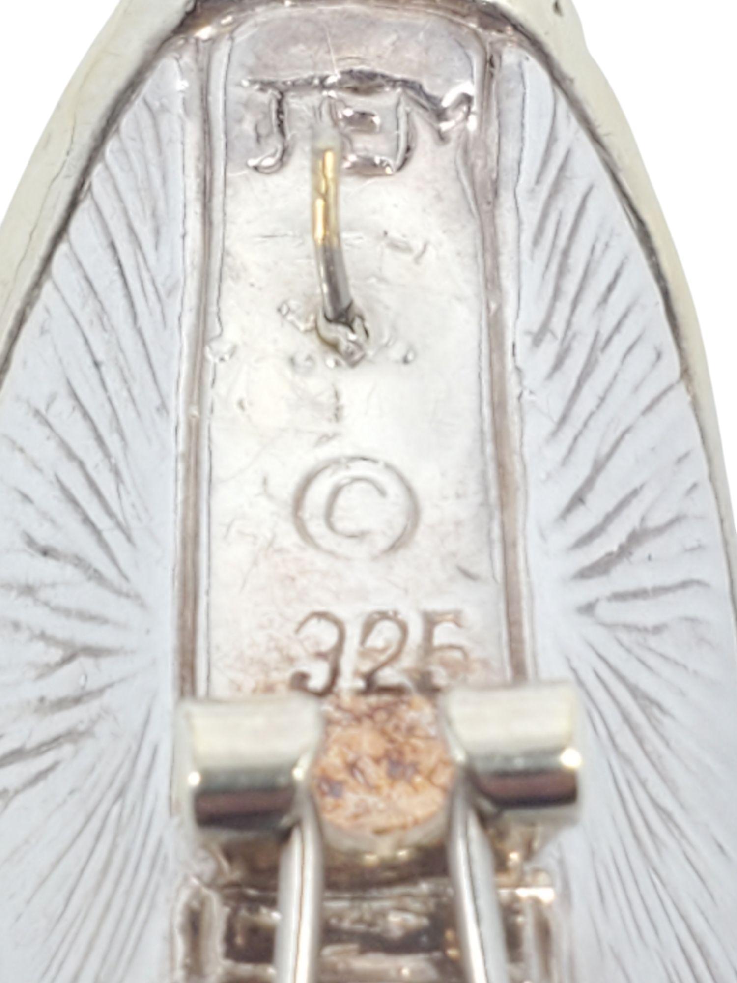Jem, larges boucles d'oreilles décoratives en argent sterling et plaqué or #20797 en vente 4