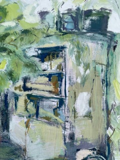 «El diluvio», pintura original, arte abstracto