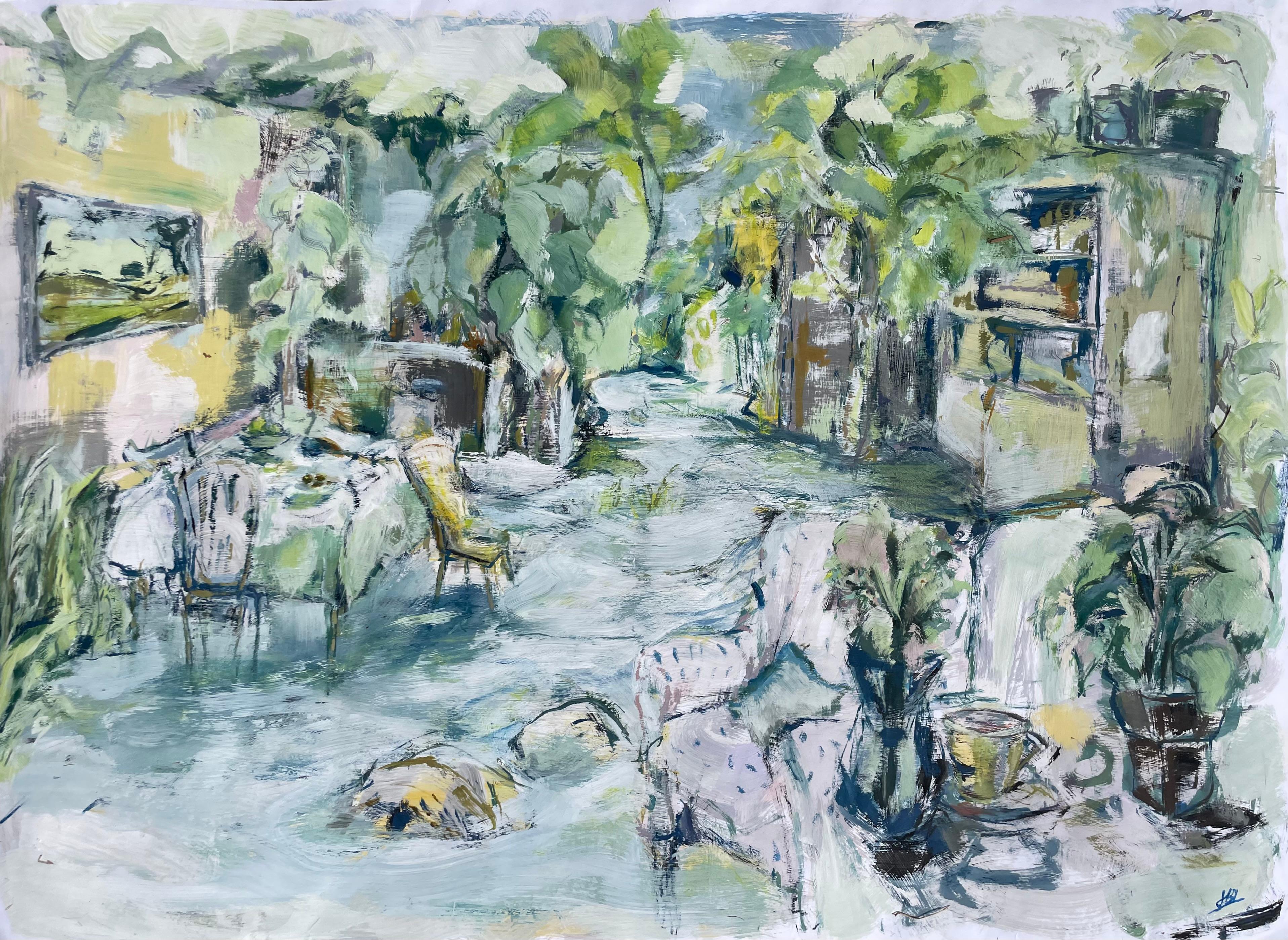The Flood, Original Painting, Abstract art