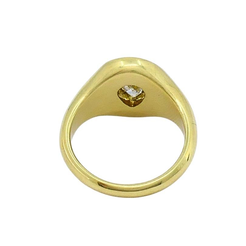 Anello con diamante taglio pera in oro 18K di Jemma Wynne in vendita 2