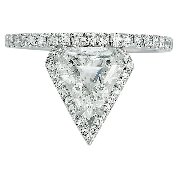 Jemma Wynne Diamond Shield Isadora Engagement Ring For Sale