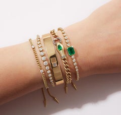 Bracciale tennis con diamanti grandi di Jemma Wynne Prive Luxe
