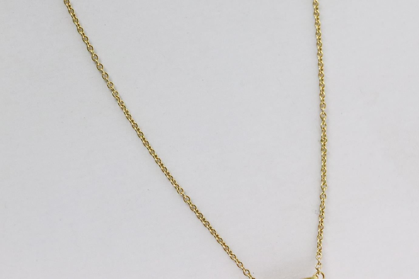 Jemma Wynne - Collana a triangolo con catena in oro giallo 18 carati e diamanti 1