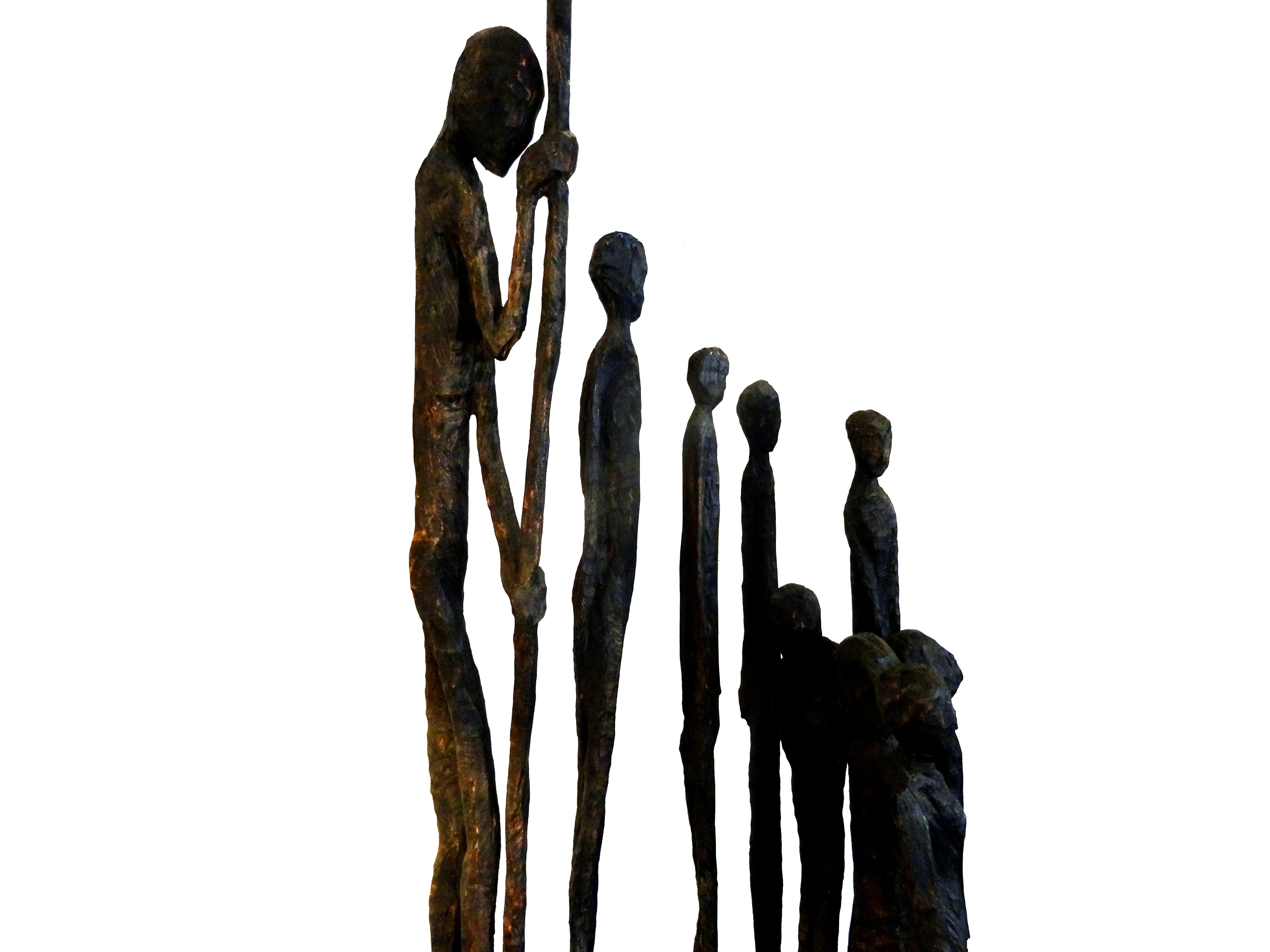 Jems Robert Koko Bi – Holzskulptur (Afrikanisch) im Angebot