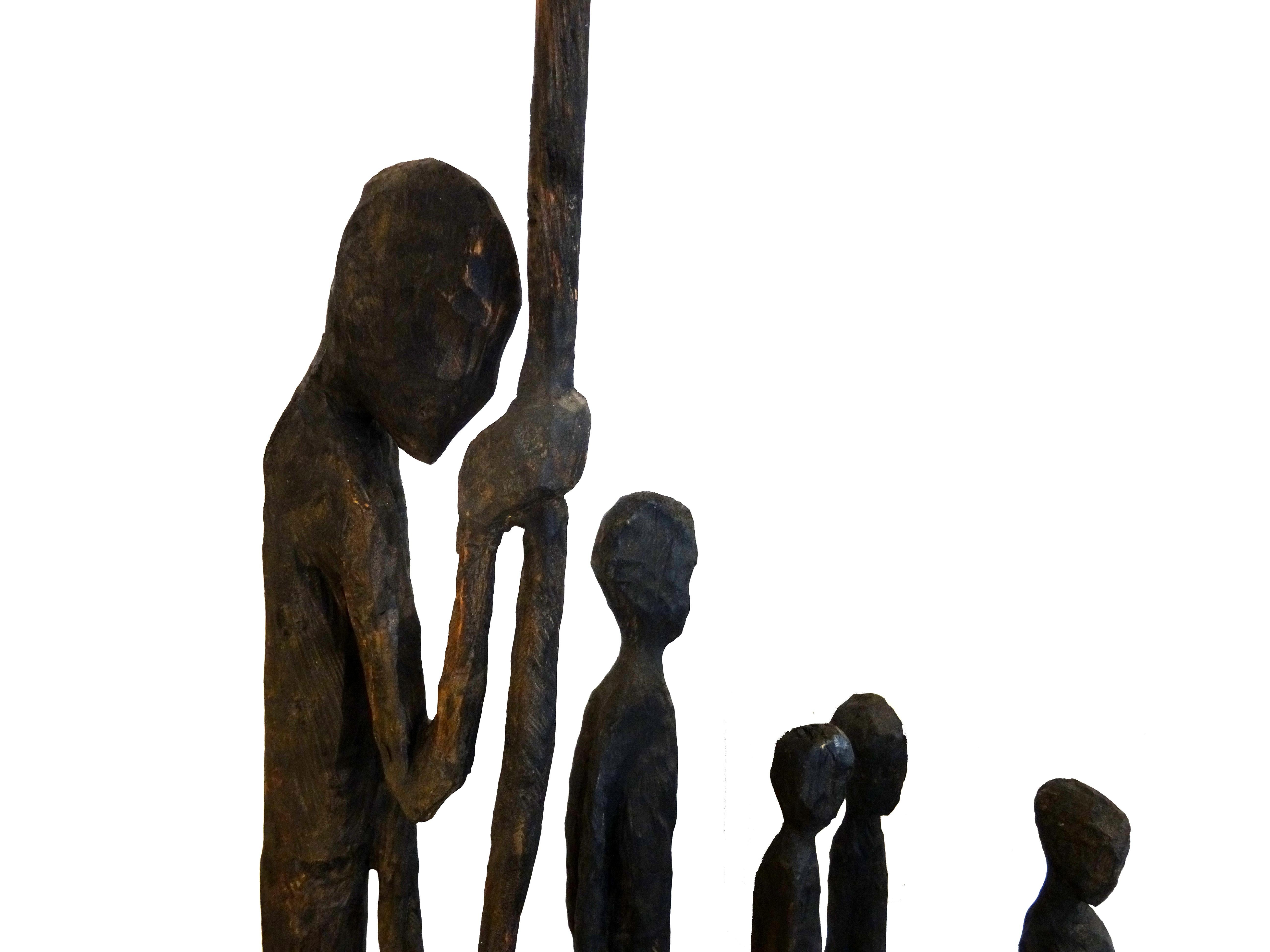 African Jems Robert Koko Bi - wooden sculpture For Sale