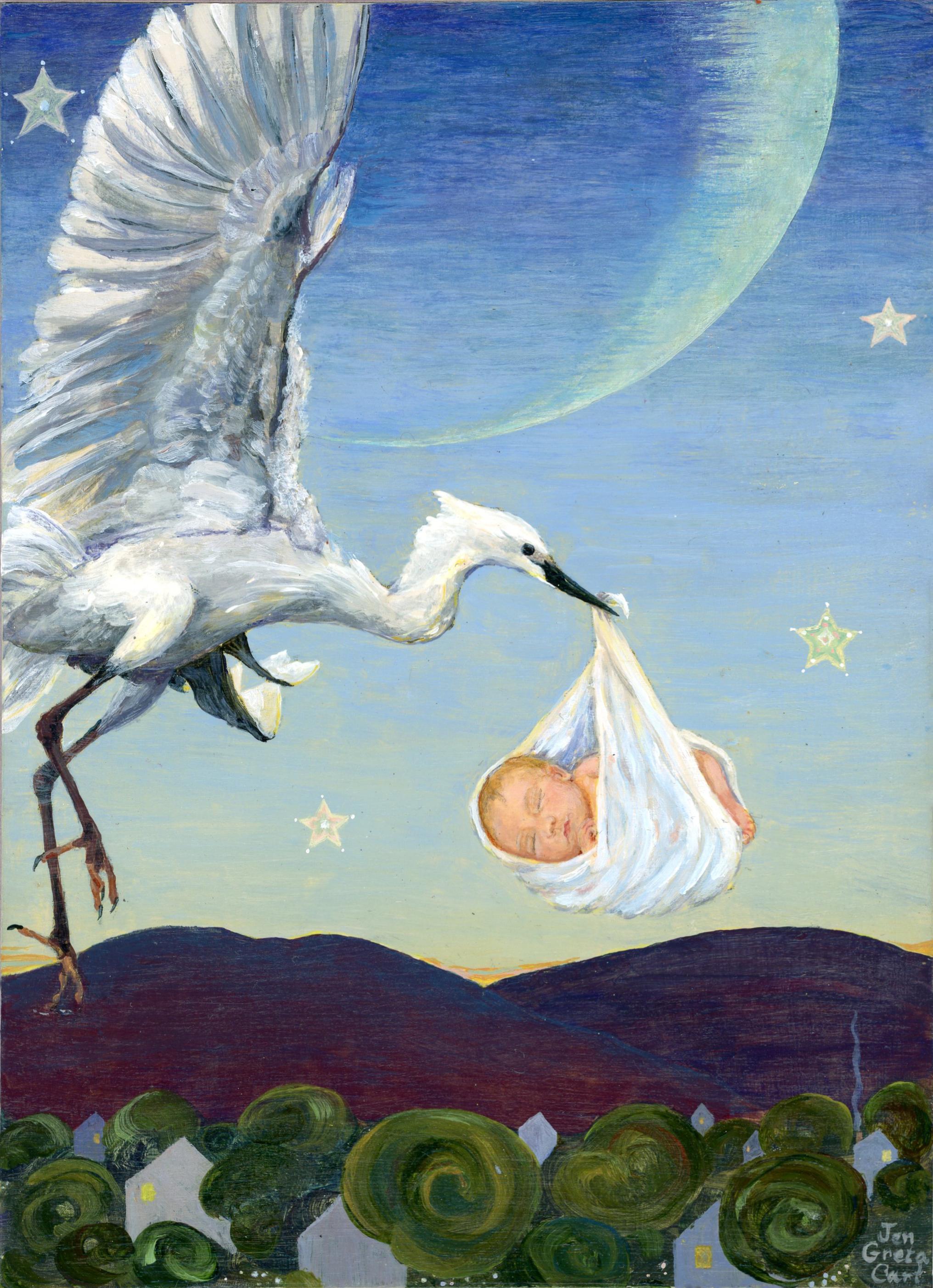 "Amanecer" (2024) de Jen Greta Cart, Pintura acrílica original sobre panel