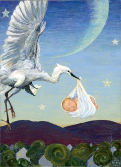 "Dawn" (2024) By Jen Greta Cart, Original Acrylic Painting on Panel