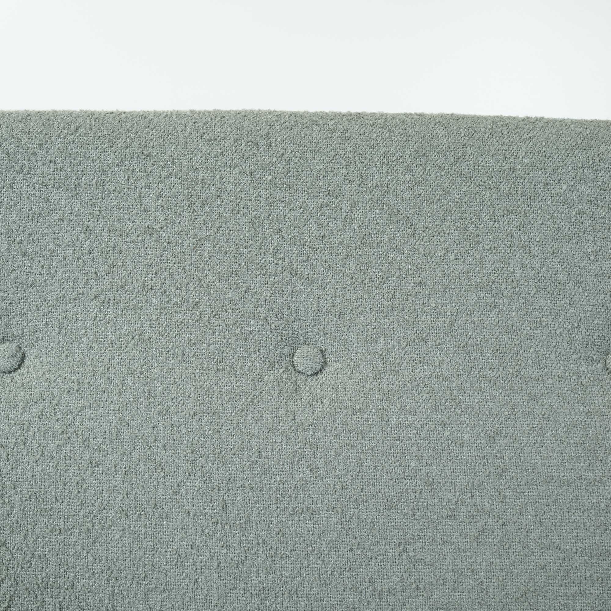 Jen Risom for Jen Risom Inc Three Seater Sofa Reupholstered in Teal Bouclé 3