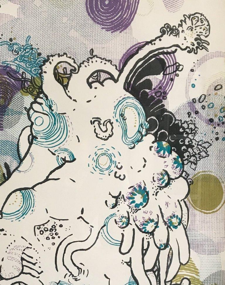 Jen Stark Sunflowerfast 2, Limited Edition, Screen Print