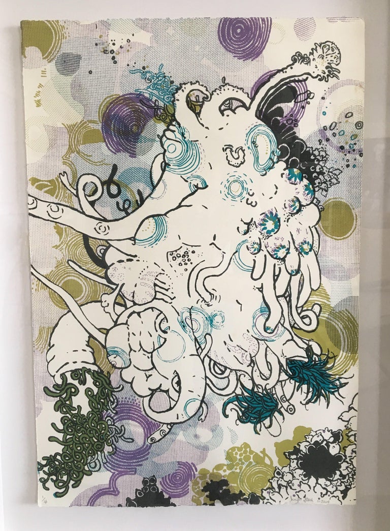 Jen Stark Sunflowerfast 2, Limited Edition, Screen Print