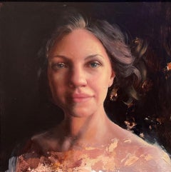 "Collecting Gold" (2023), Original Ölgemälde, Frauenporträt