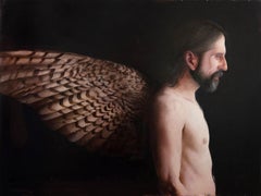 "Rayhawk" (2024) di Jen Starling, ritratto originale a olio