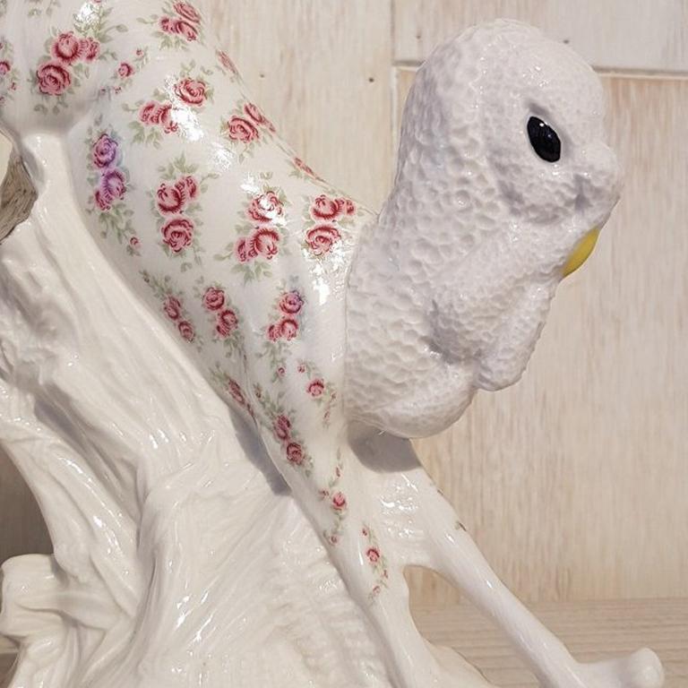 It’s A Turkey, Dear - Beige Figurative Sculpture by Jen Watson