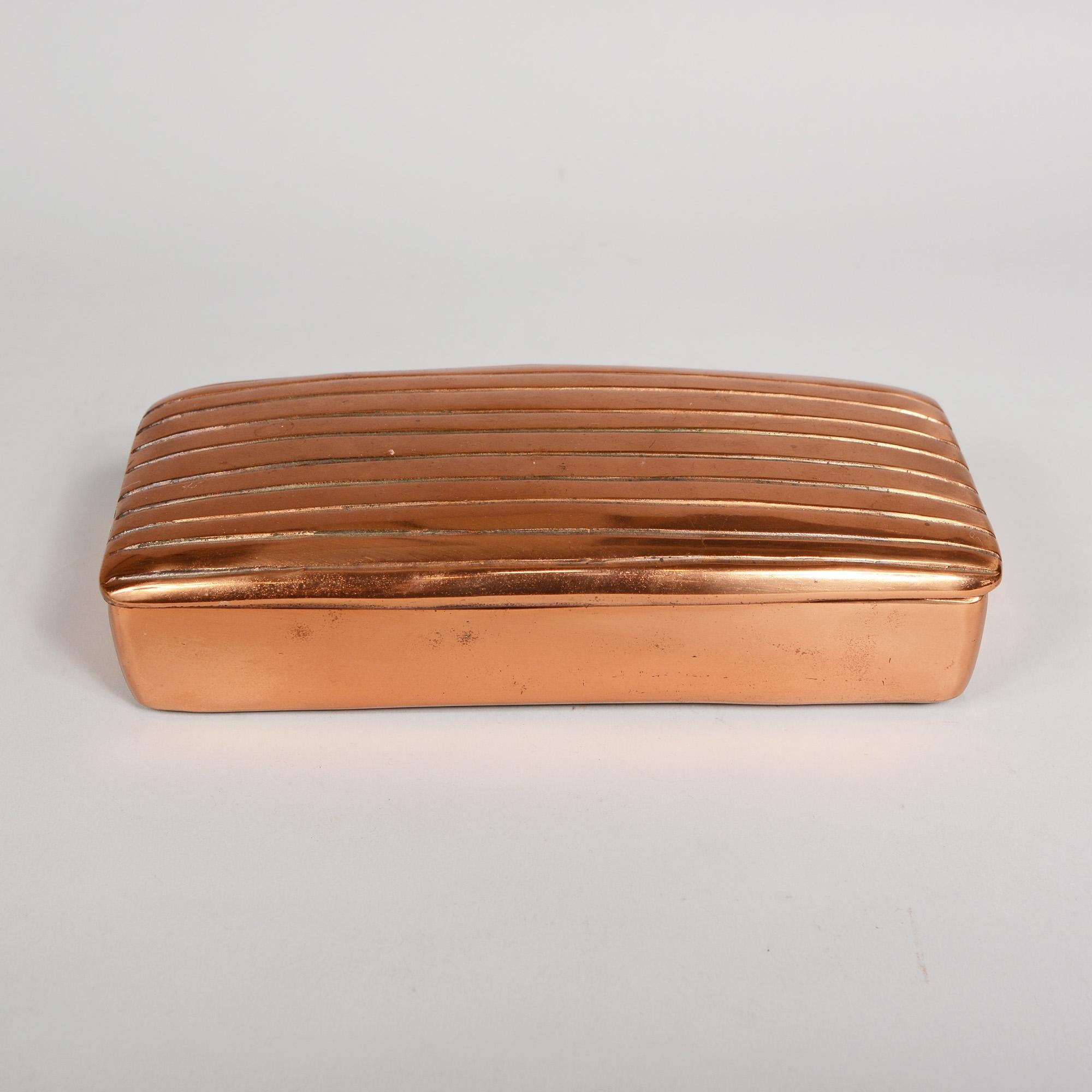Mid-Century Modern Jenfred-Ware Copper Box by Ben Seibel