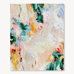 Frammentato: Pittura ad olio astratta, anni 2010, nuova, 10x8