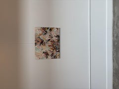 Peacock: Floral Abstract Oil Painting on Canvas, 20x26 Inches, 2010s