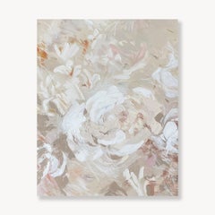 White Lily: Abstract Acrylic Painting, 2010s, New, 30x24