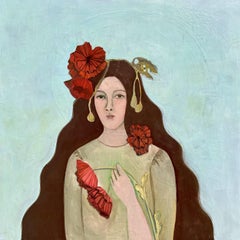 Girl with Poppies