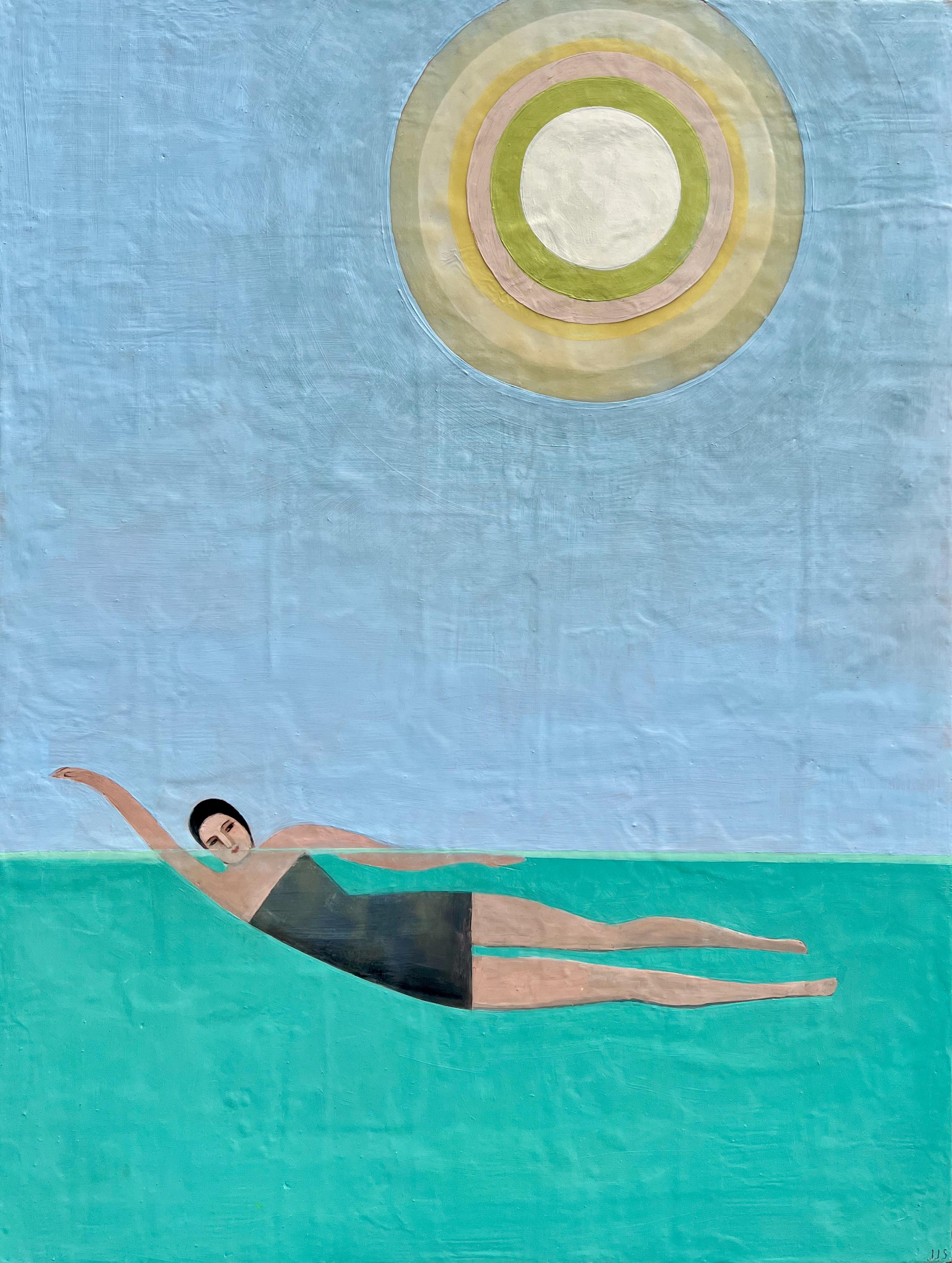 Jeni Stallings Figurative Painting - Synchronized Swimmer, 2