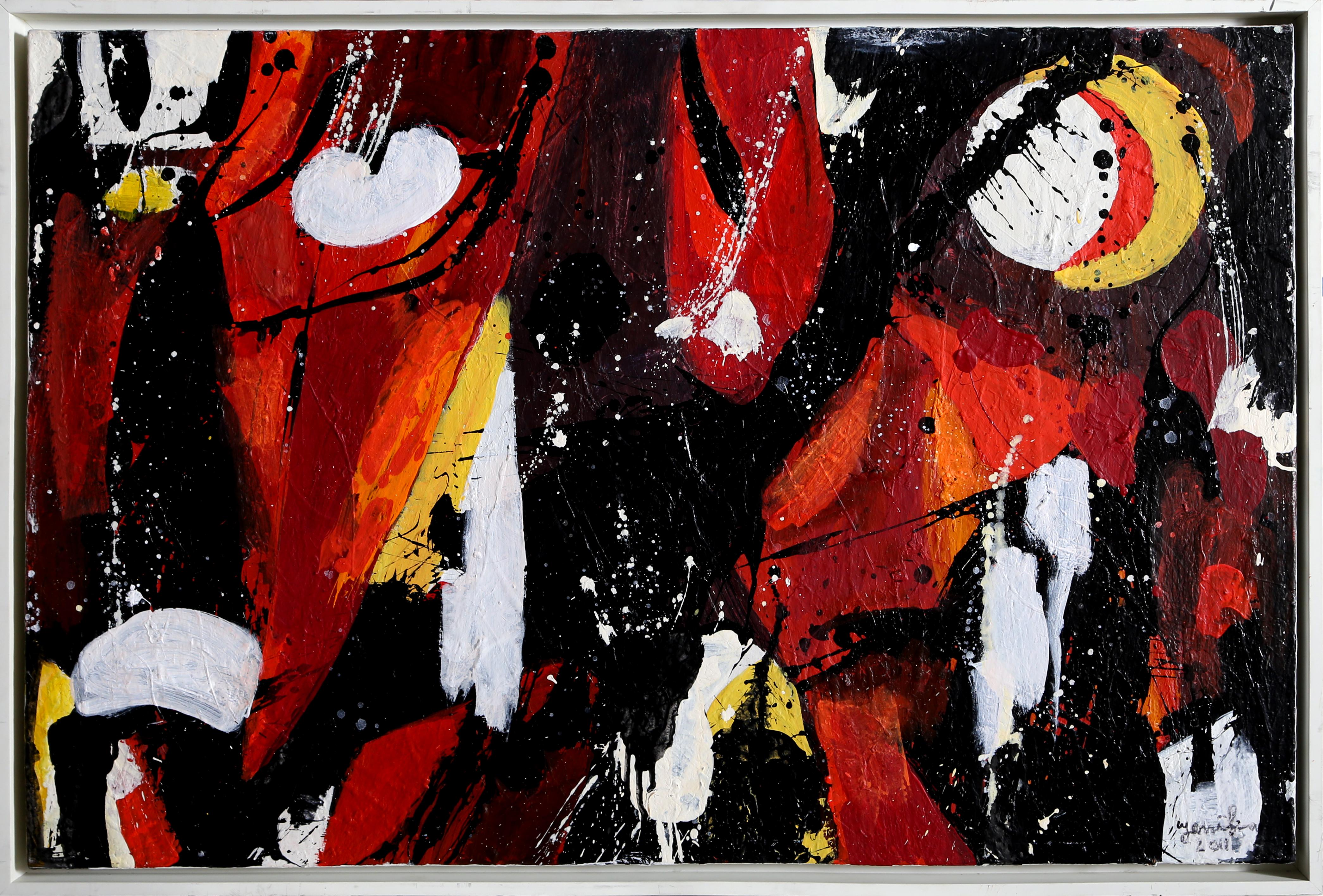 Artistics : Jenik Cook, Américain (1940 - )
Titre : Composition abstraite II
Année : 2011
Moyen d'expression : Huile sur toile, signée et datée à gauche et au verso
Taille : 24 x 36 in. (60.96 x 91.44 cm)