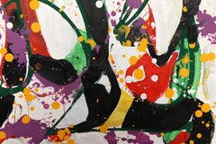 Abstract Composition XII, Abstract Expressionist Acrylic Painting by Jenik Cook