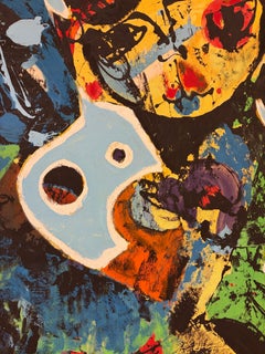 Contemporary abstract figure. Big canvas artwork by Jenik Cook.