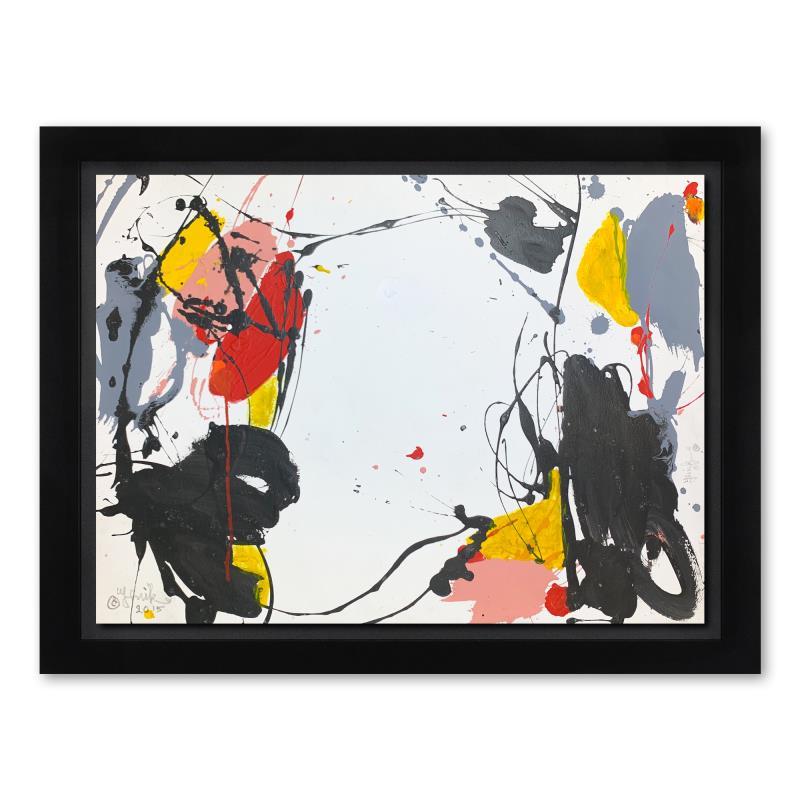 Jenik Cook Abstract Painting - Framed Original Acrylic Painting