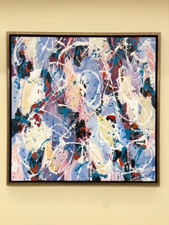 Pintura abstracta contemporánea sobre lienzo, de Jenik Cook.