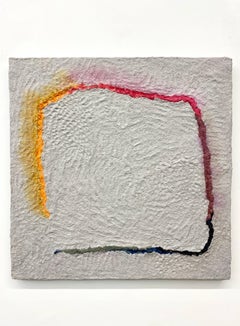 Rainbow Snake, Contemporary Pulped Clothing Painting, Abstract, Minimalism