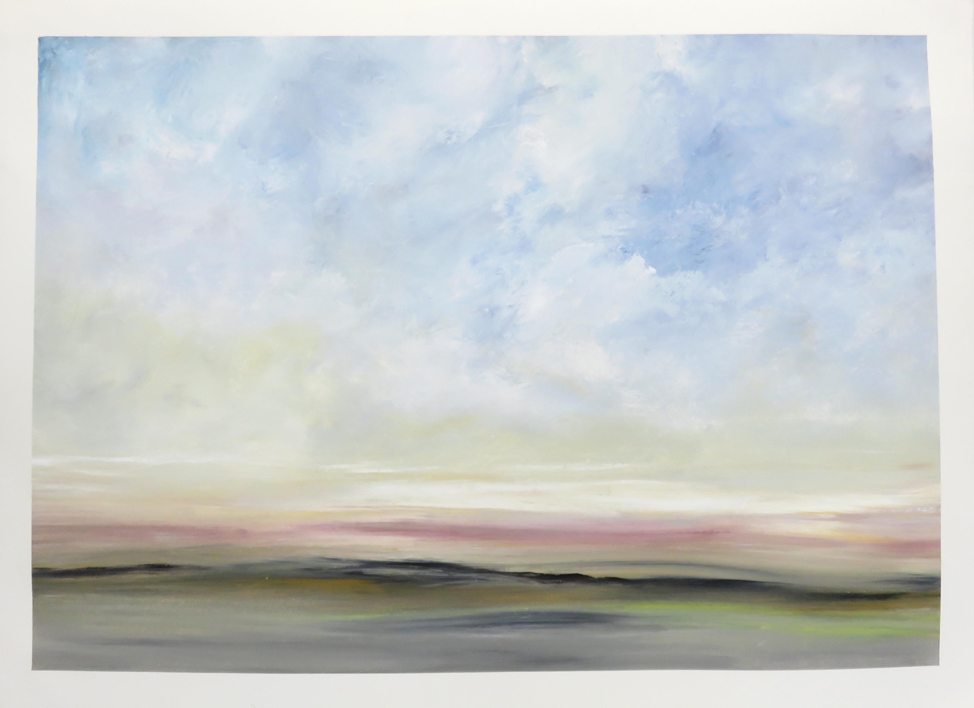 Sulla spiaggia II, Pittura astratta - Painting Astratto di Jenn Williamson
