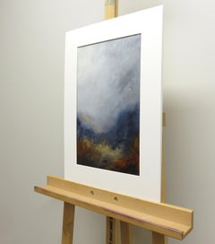 El silencio del invierno, pintura al óleo abstracta