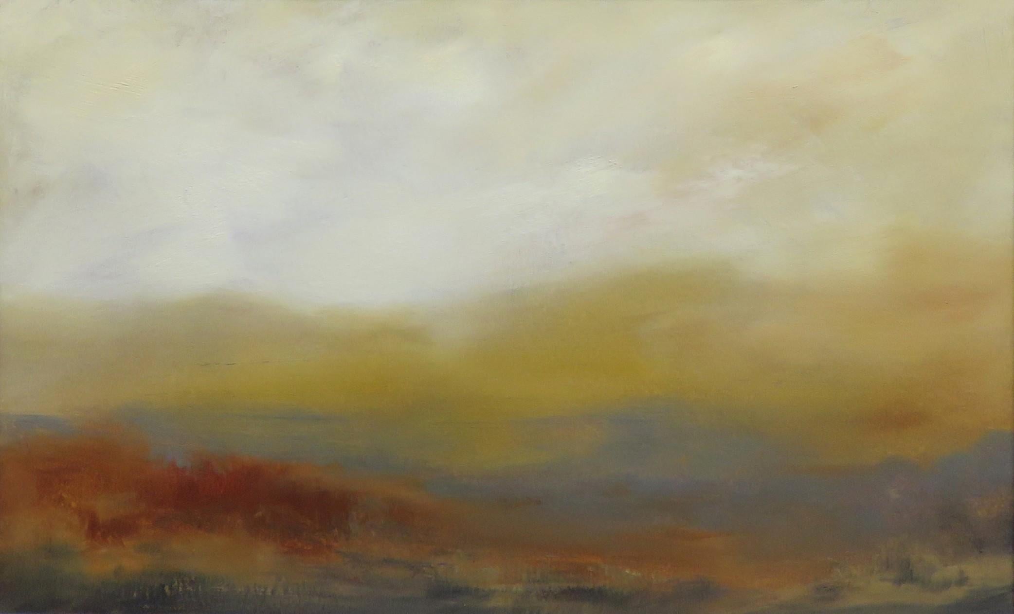 Abstract Painting di Jenn Williamson - Warm Days, Abstract Oil Painting