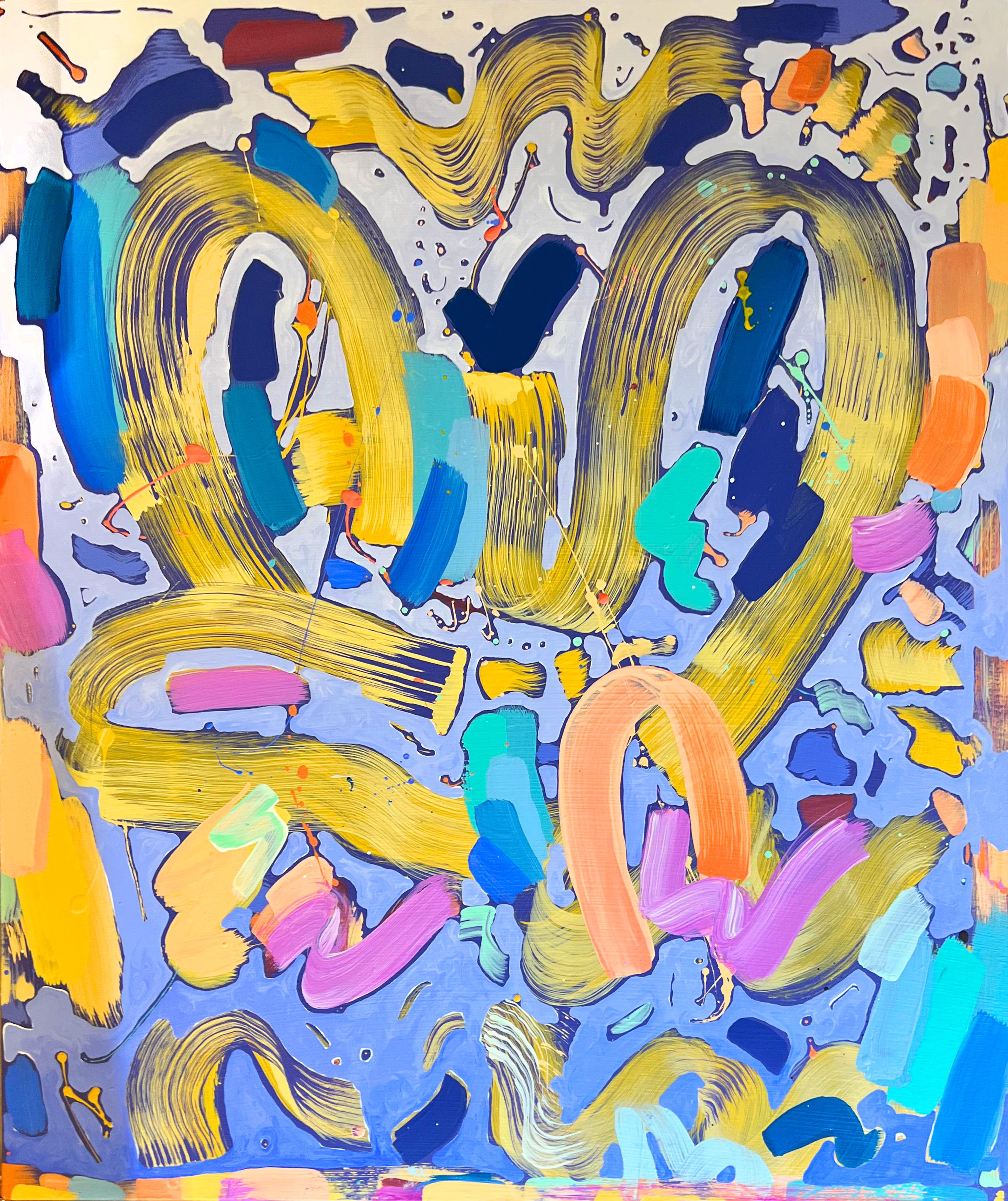 Jenna Pirello Abstract Painting - Ice Cold