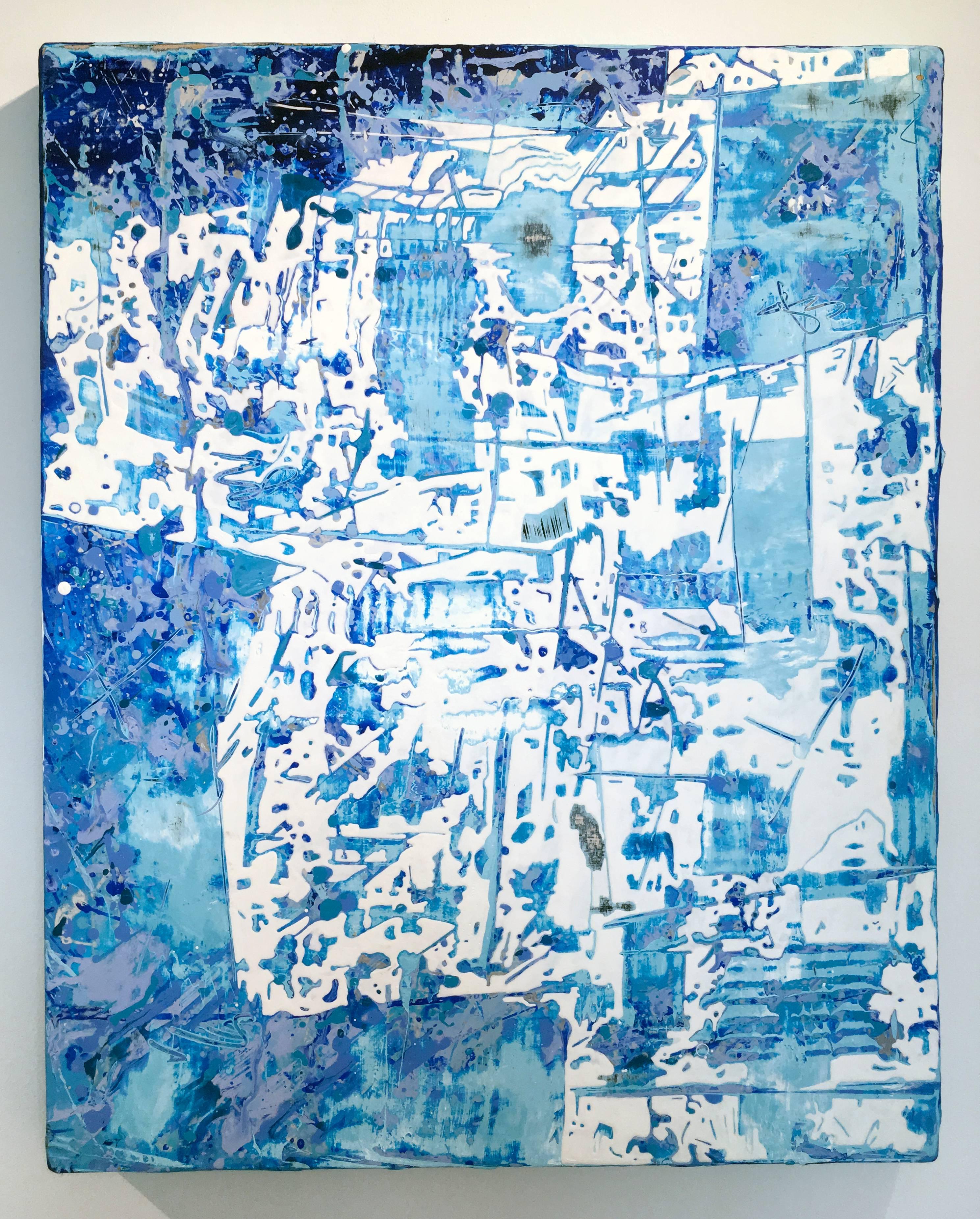 Jenna Pirello Abstract Painting - Silver Springs