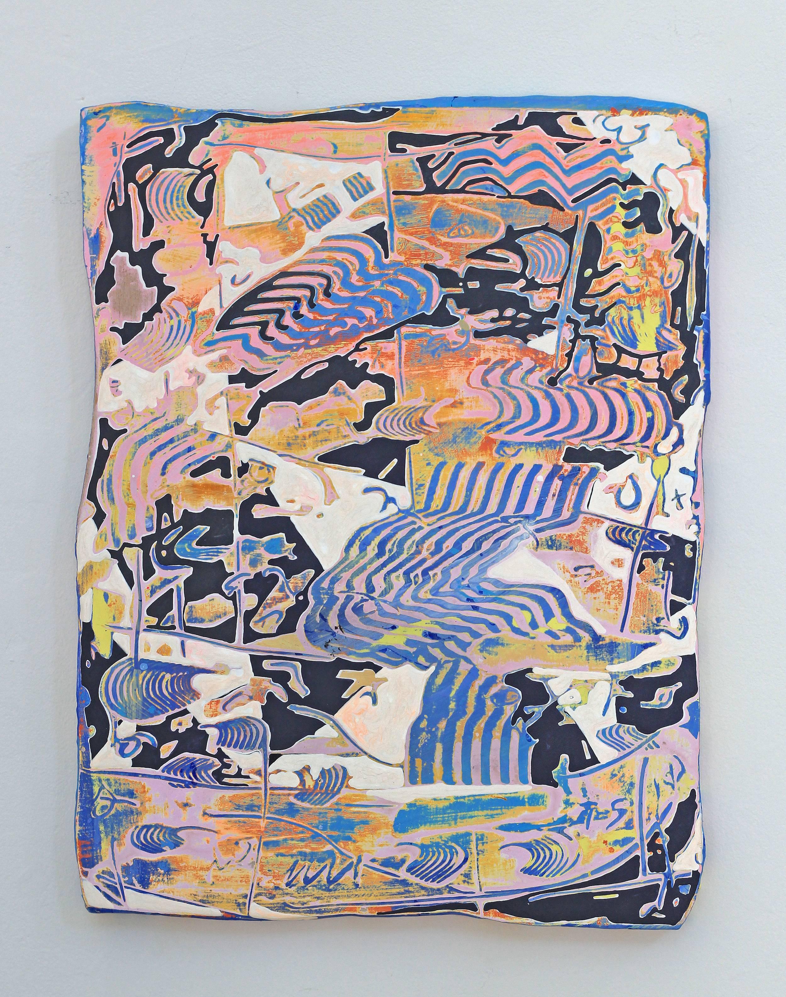 Jenna Pirello Abstract Painting - Soft Shock