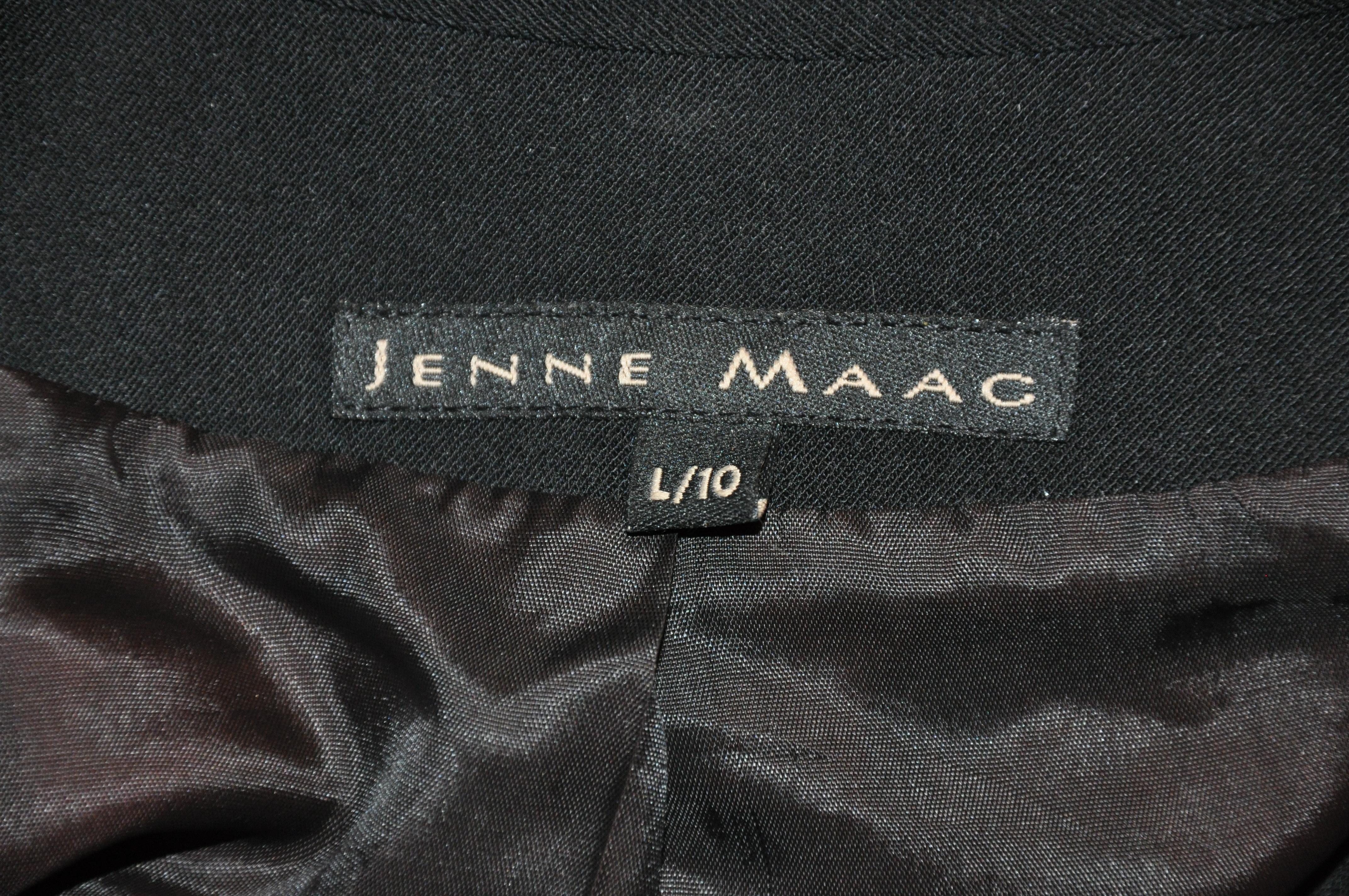 Jenne Maac Black Wool Gabardine Pantsuit  For Sale 3