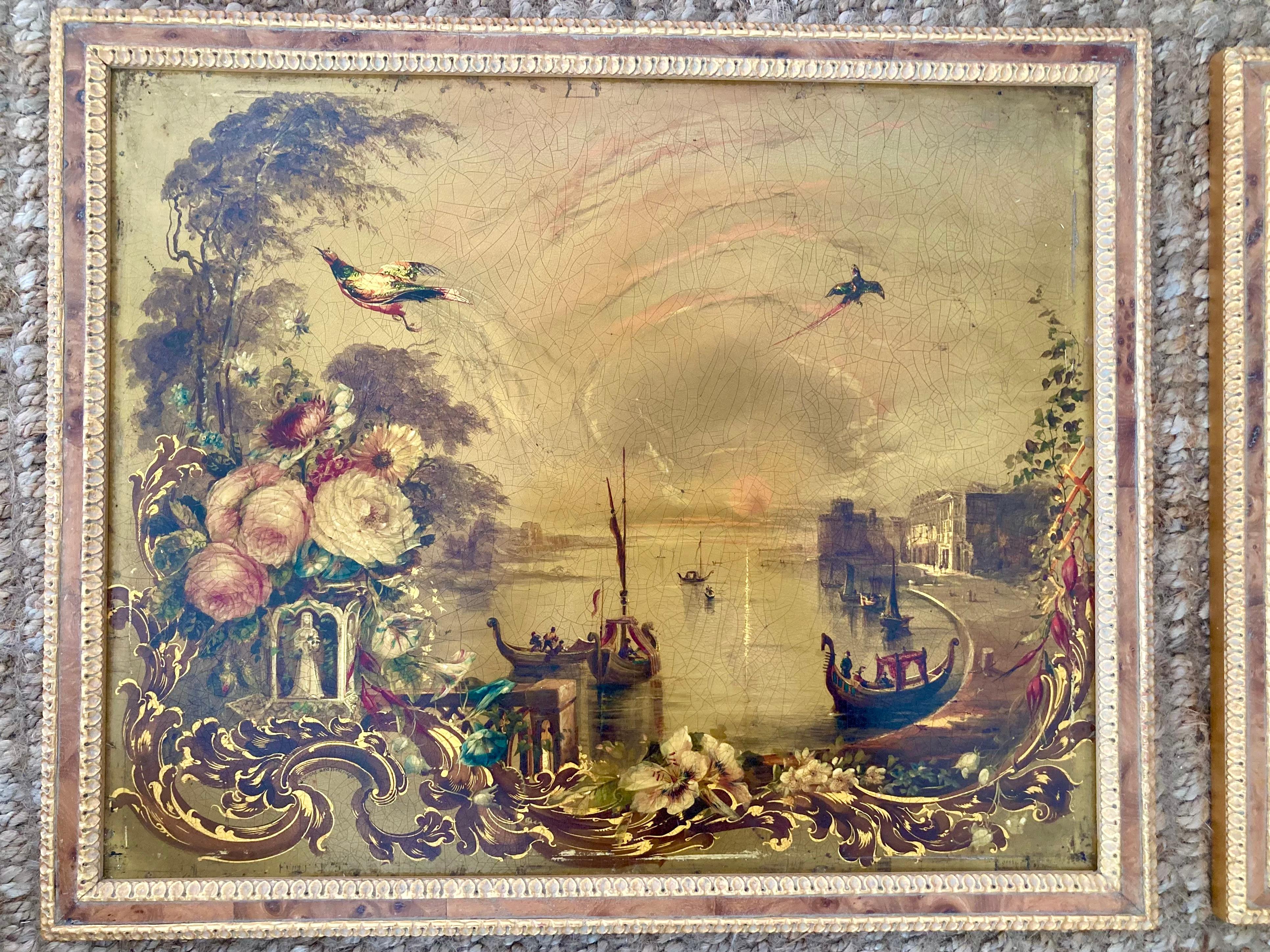 Other Jennens and Bettridge 19th Century Paintings, a Pair For Sale
