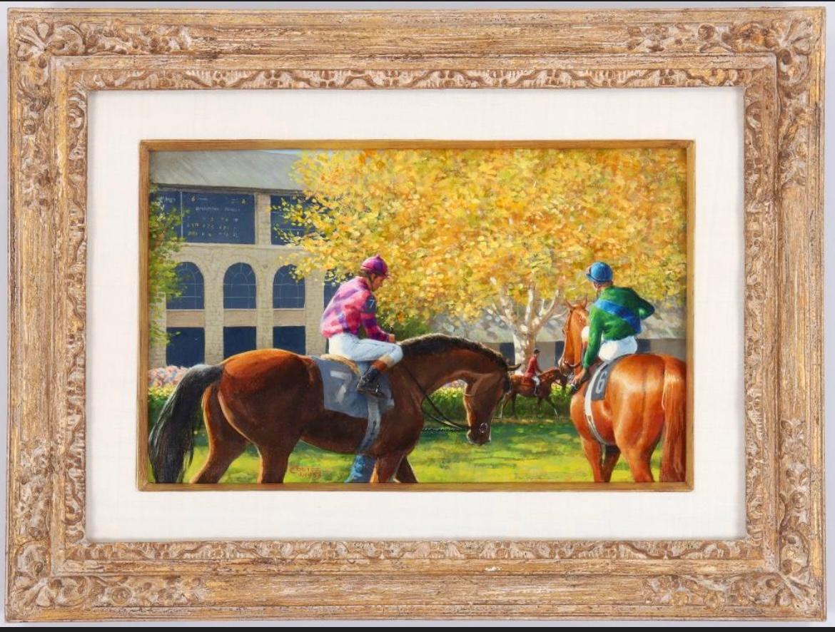 Race Day - Painting by Jenness Cortez
